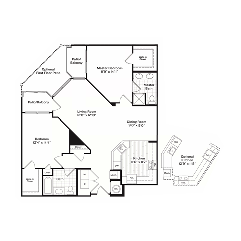 Flagship 8 Floor Plan at Harbor Pointe, Bayonne